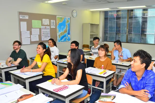 classroom full of students attending a course